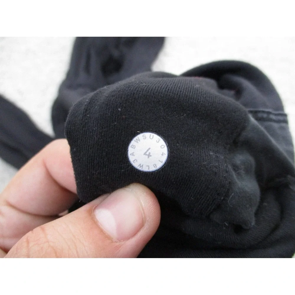 Lululemon Hoodie Womens 4 Black Lightweight Pullover Pocket Gym Run Performance